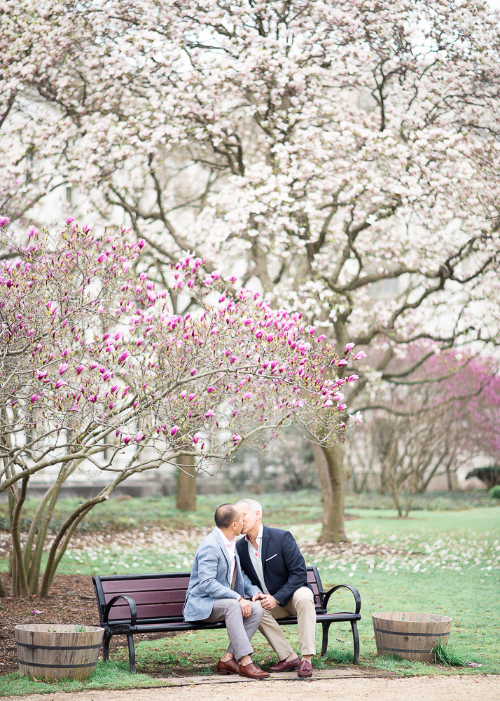Smithsonian gardens engagement session
