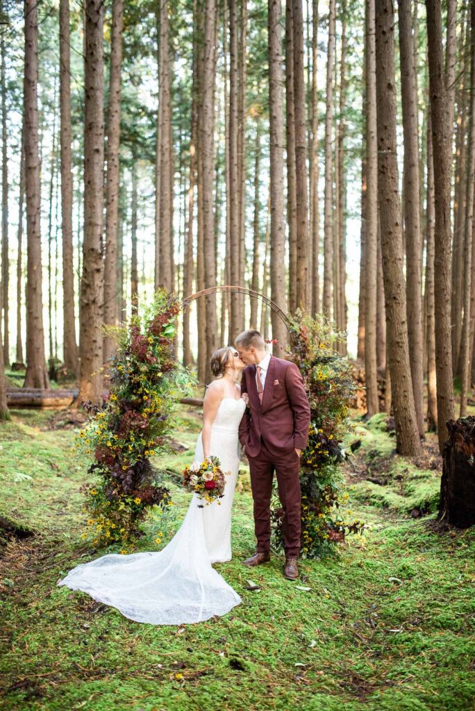 emerald forest wedding