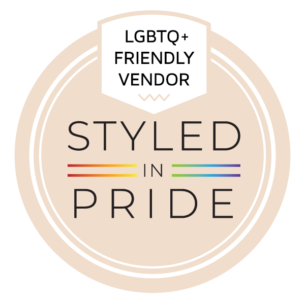LGBTQ Friendly Vendor - Styled in Pride