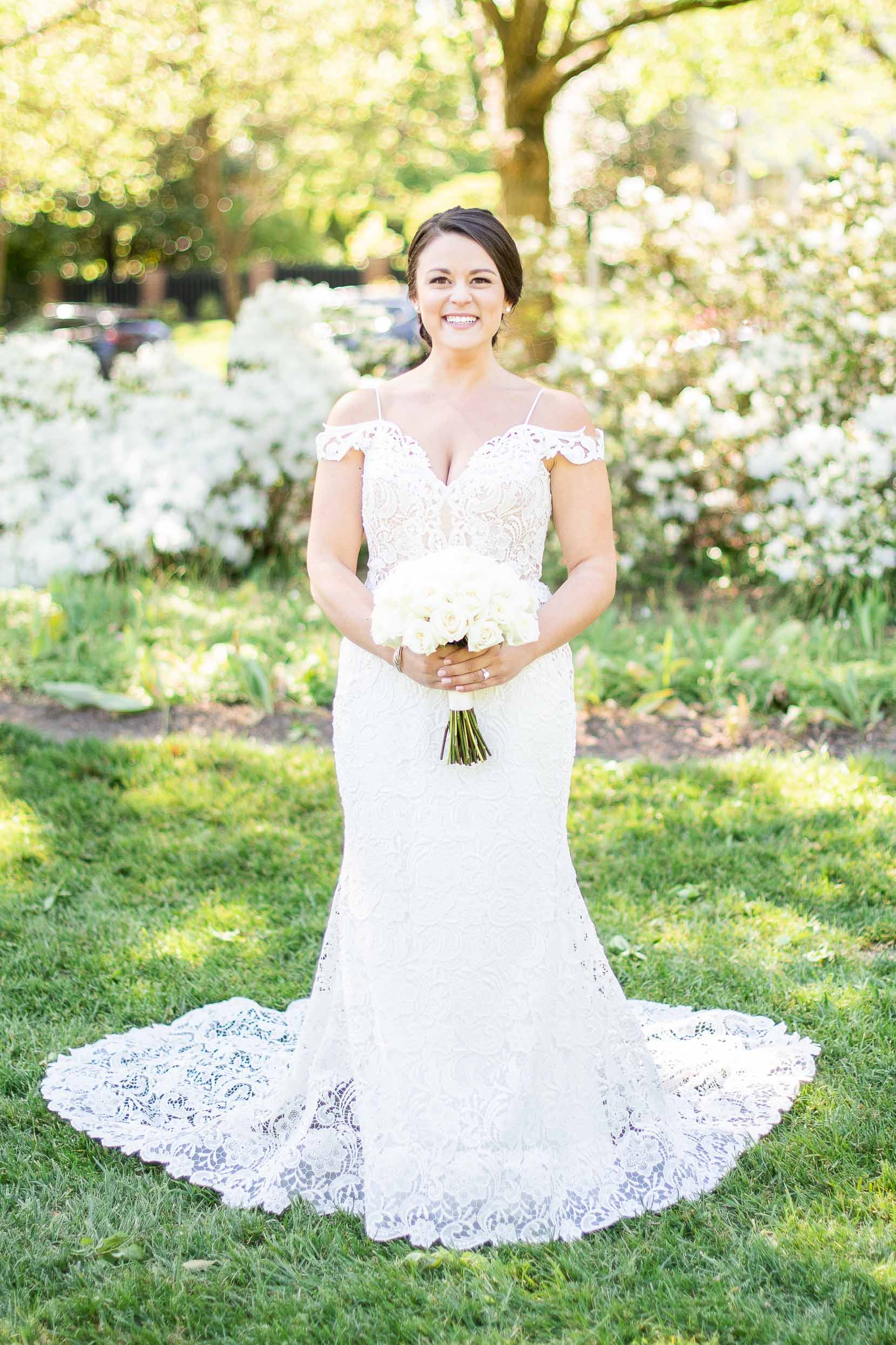 Bride in seattle on her wedding day